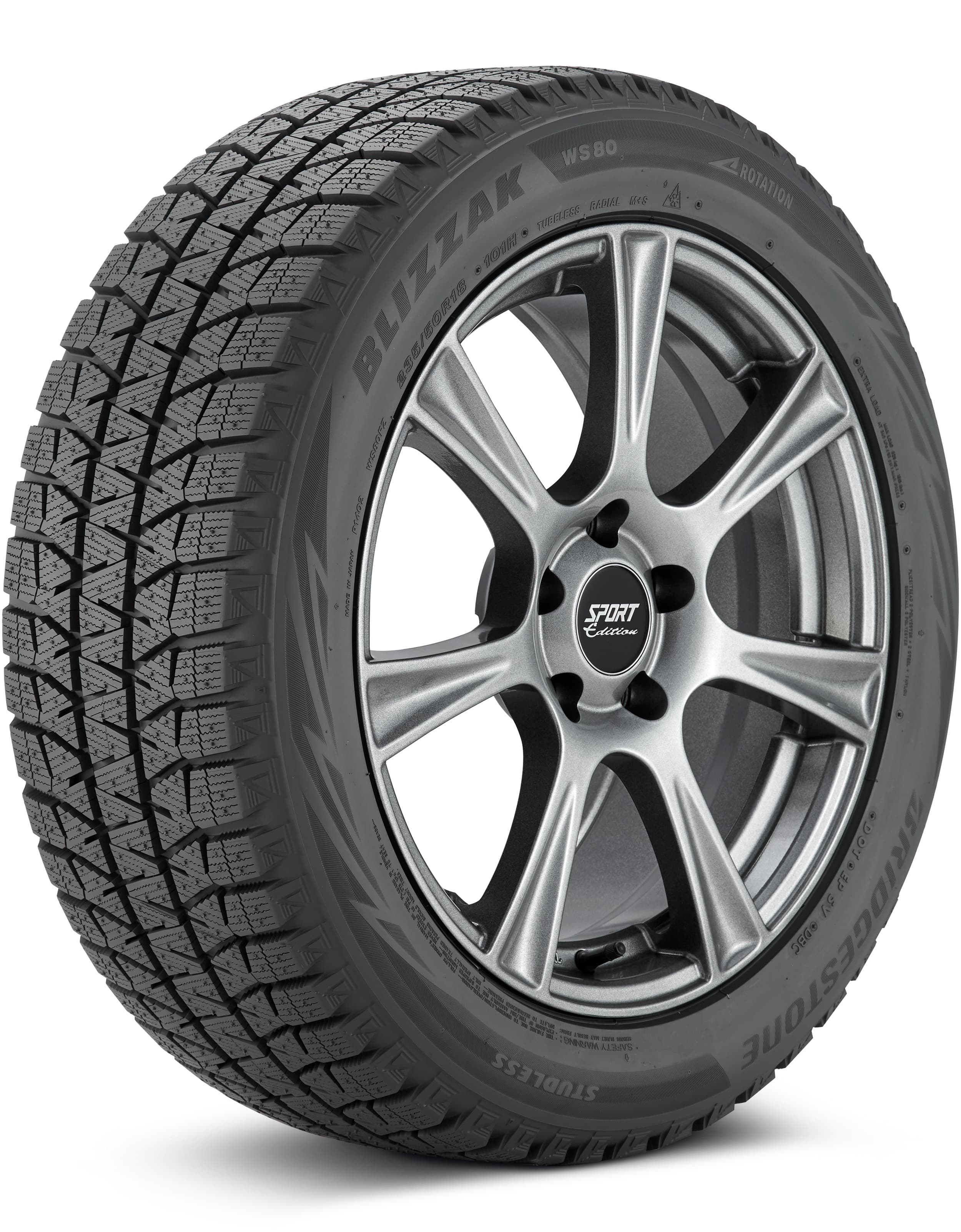 225/50R17 BRIDGESTONE WS80 98H XL TL
