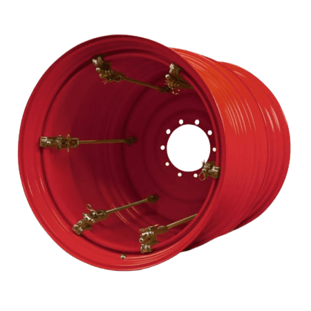 18X34 AP WHEELS dubultdisks 4/335 FENDT RED