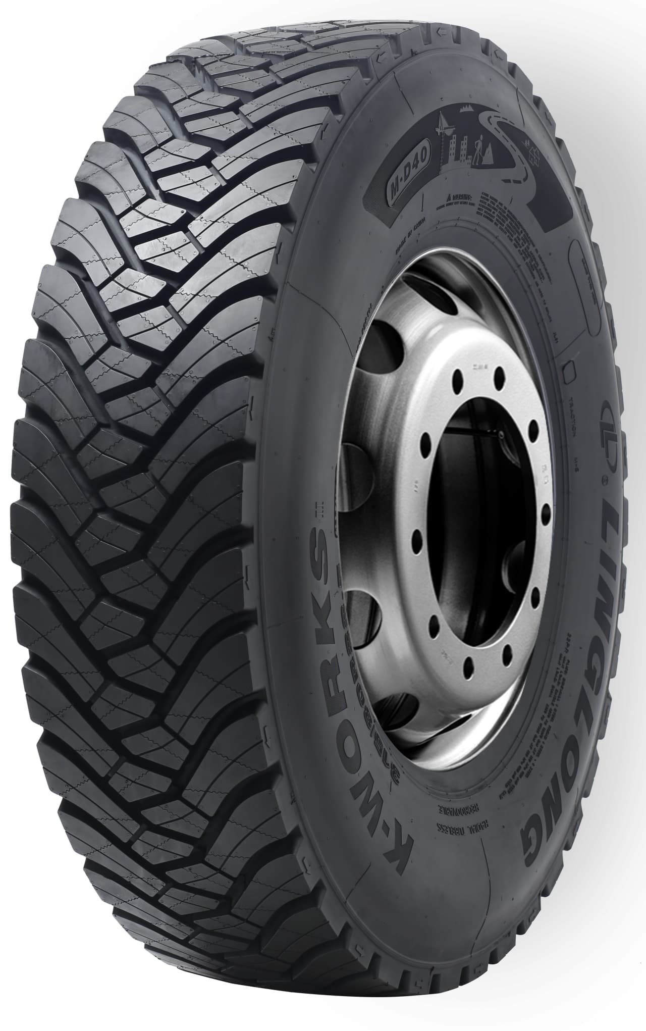 315/80R22.5 LINGLONG M-D40 158/150K 22PR M+S 3PMSF